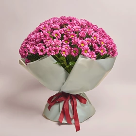 Bouquet 51 Dark pink Chrysanthemum Chamomile