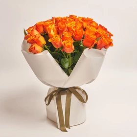 Bouquet of 51 Orange Roses