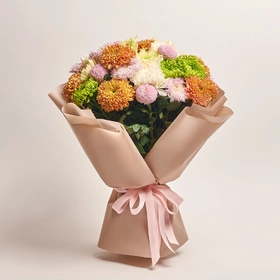 Bouquet of 35 Single Chrysanthemums Mix