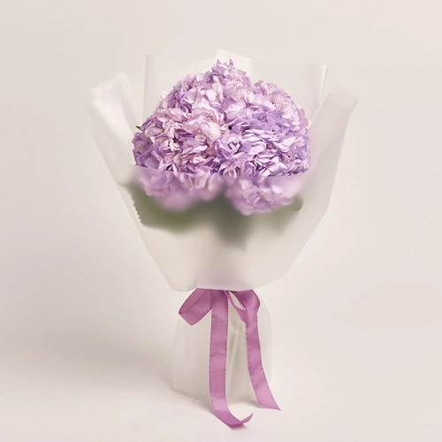 Product image Bouquet of 5 Lavender Hydrangeas, packaging: Transparent, vendor code: 3593