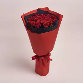 Букет 25 Красных роз Престиж