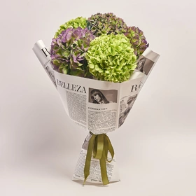 Bouquet of 5 Hydrangeas Garden