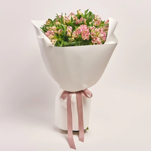 Product image Bouquet of 25 pink Alstroemerias, packaging: White, vendor code: 3659