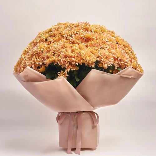 Product image Bouquet of 51 Salmon Chrysanthemums, packaging: Powder, vendor code: 3671