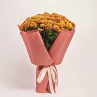 Bouquet of 25 orange Chrysanthemums Souvenir