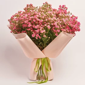 Product image Bouquet of 25 Pink Spray Roses, packaging: Kafin rose, vendor code: 3698