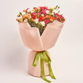 Product image Bouquet 33 Carnations Spray Mix, packaging: Kafin rose, vendor code: 3710