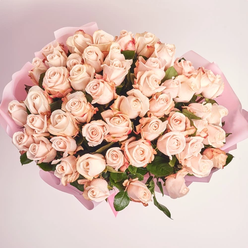 Product image Bouquet 51 Pomaros roses, packaging: Pink, vendor code: 3753