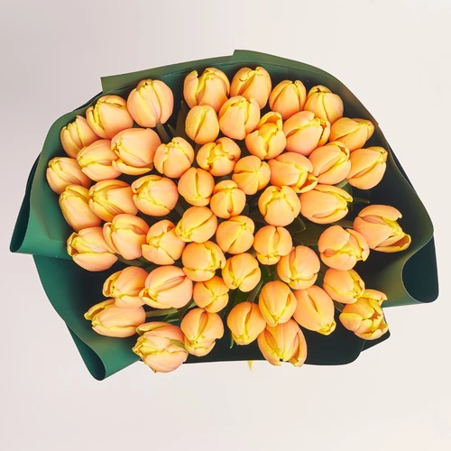 Product image Bouquet 51 Peach Tulip, packaging: Green, vendor code: 3809