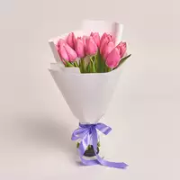 Bouquet of 15 Pink Tulips