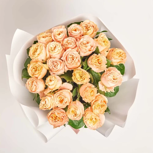 Product image Bouquet of 25 Roses Princess Crown, packaging: White, vendor code: 3817