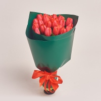 Bouquet of 25 Red Tulips