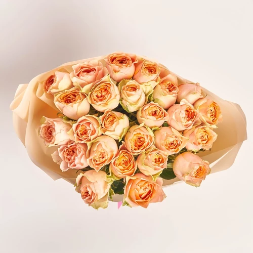 Product image Bouquet 25 Roses Greviti, packaging: Peach, vendor code: 3827