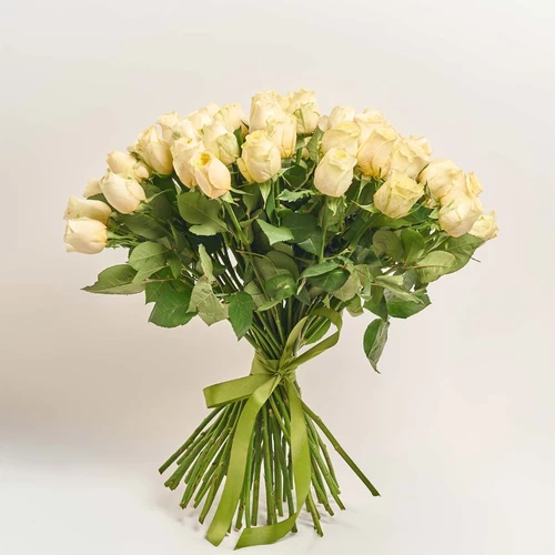 Product image Bouquet of 51 Cream Roses, packaging: Without packaging, vendor code: 3850