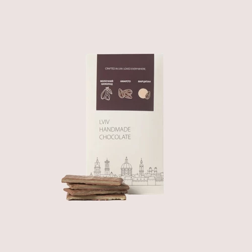 Product image Milk chocolate with marzipan and amaretto, vendor code: 3857