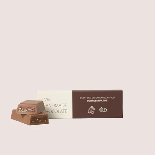 Product image Milk chocolate bar with nut filling, vendor code: 3860