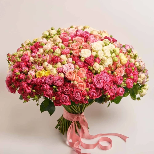 Product image Bouquet of 151 Roses spray mix, packaging: Without packaging, vendor code: 3864