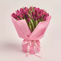 Букет 51 Фиолетовый тюльпан