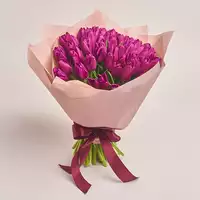 Букет 51 Фиолетовый тюльпан