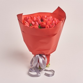 Букет 51 Красный тюльпан