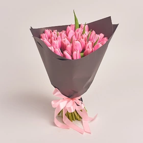 Букет 51 Розовый тюльпан