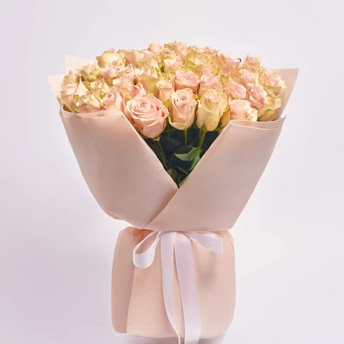 Product image Bouquet of 51 Roses Pink Athena, packaging: Kafin rose, vendor code: 4081