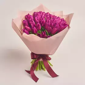 Букет 51 Фіолетовий тюльпан