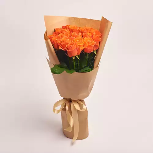 Зображення товару Букет 19 Троянд Вау, пакування: Крафт, артикул: 2387