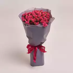 Букет 21 Спрей троянд Малинових
