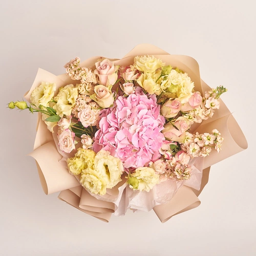 Зображення товару Букет 618, пакування: Кафін кремовий, артикул: 2316