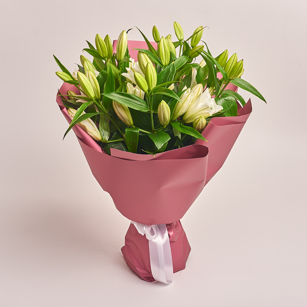 Product image Bouquet of 11 White Lilies, vendor code: 2091