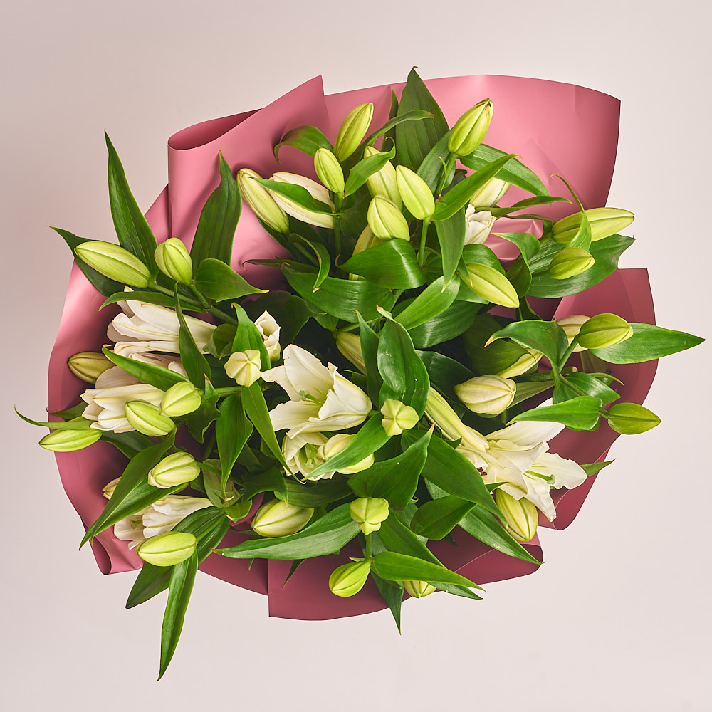 Product image Bouquet of 11 White Lilies, vendor code: 2091