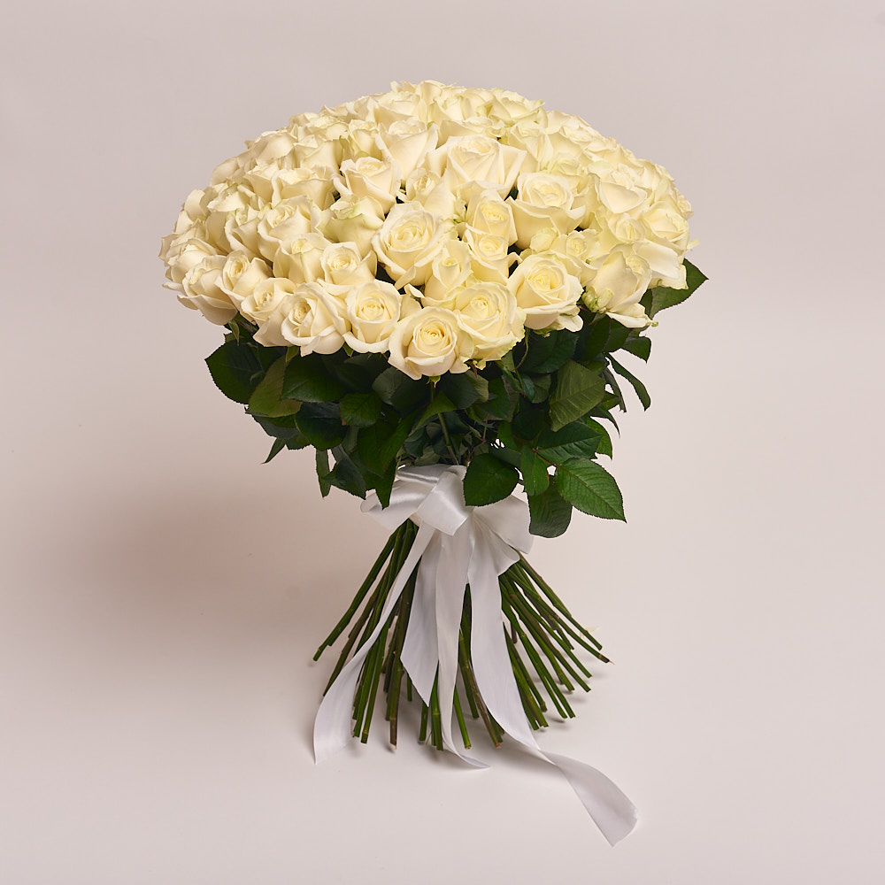 Product image Bouquet of 75 White Roses , vendor code: 2321