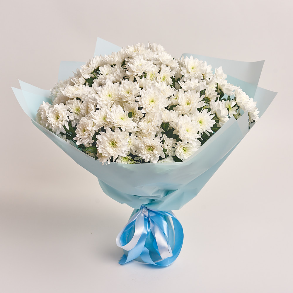 Product image Bouquet of 15 White Chrysanthemums, vendor code: 2728