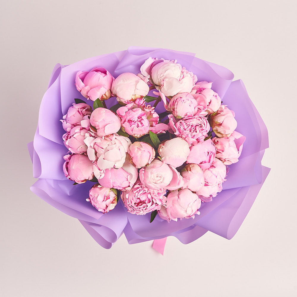 Product image Bouquet of 25 Pink Peonies Mix, vendor code: 2771