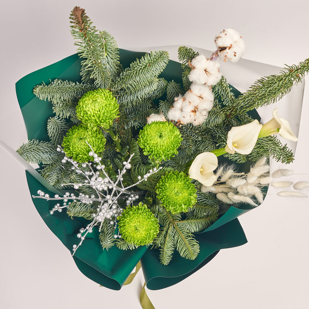 Product image Christmas Bouquet #7, packaging: Green, vendor code: 2941