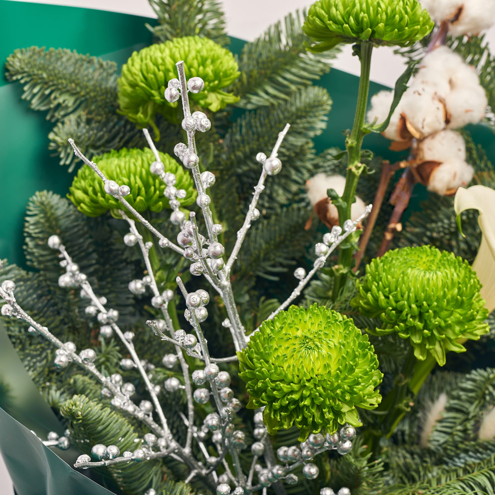 Product image Christmas Bouquet #7, packaging: Green, vendor code: 2941