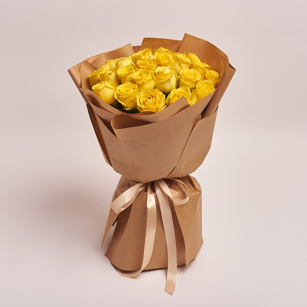 Product image Bouquet 25 Yellow roses, vendor code: 2945