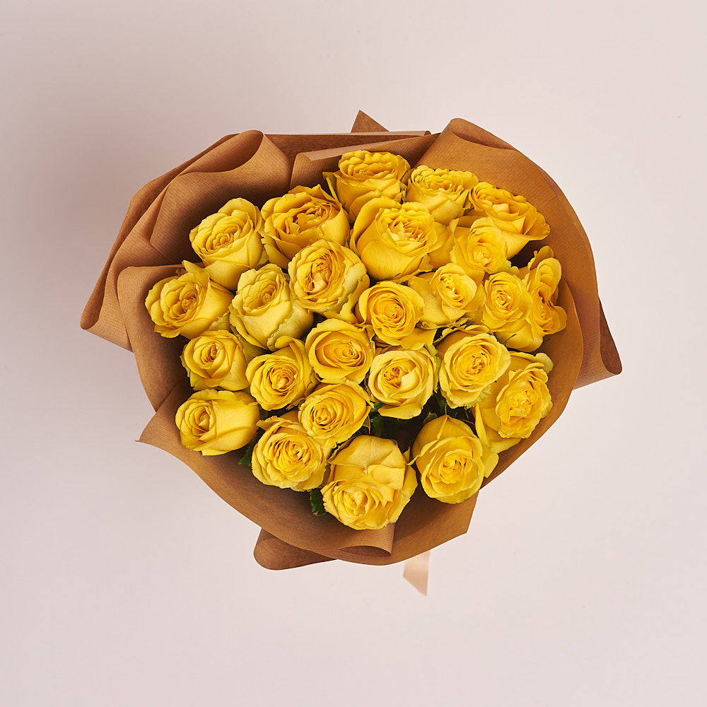 Product image Bouquet 25 Yellow roses, vendor code: 2945