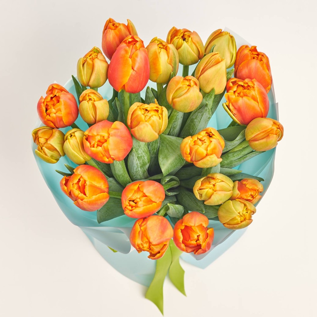 Product image Bouquet of 25 Orange Tulips, vendor code: 2989