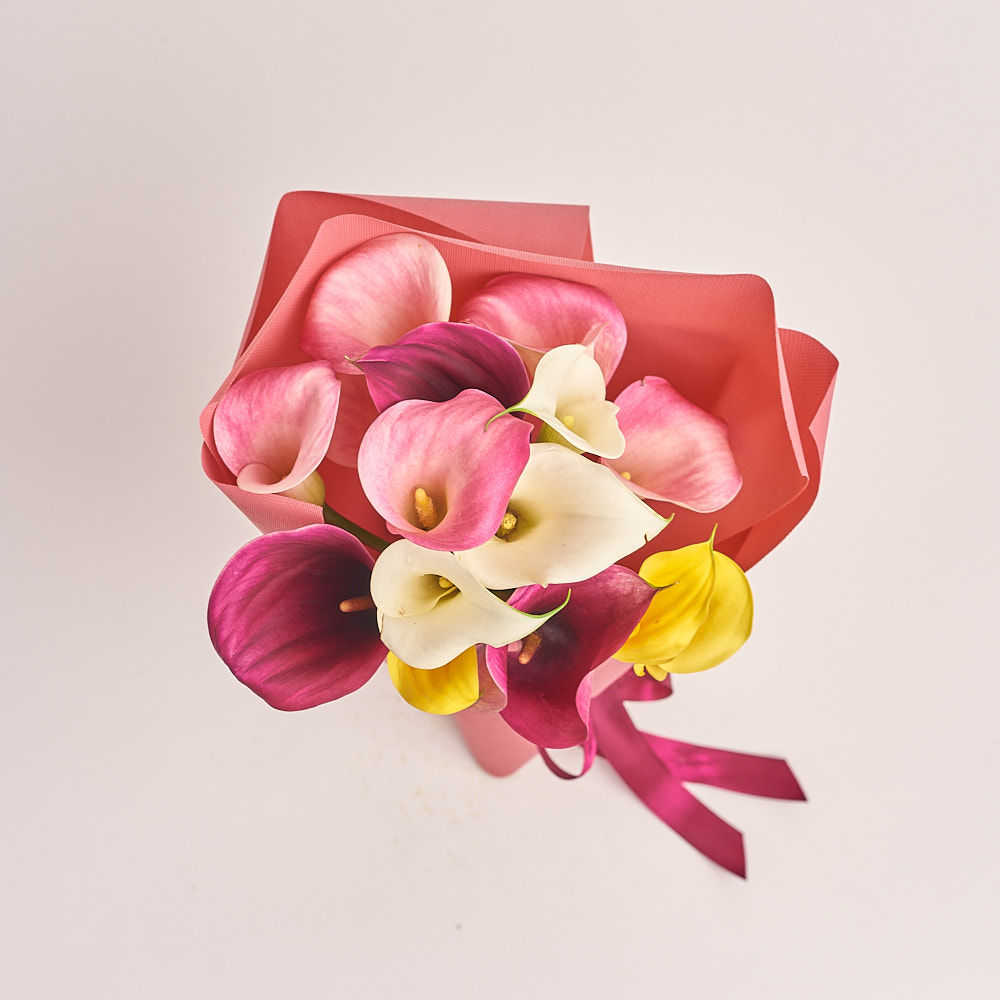 Product image Bouquet of 15 Callas Мix, vendor code: 3167