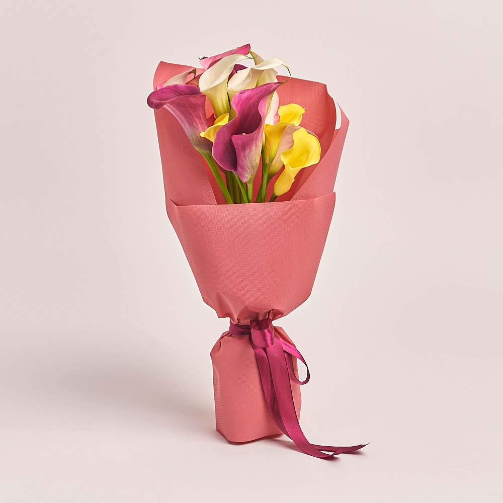 Product image Bouquet of 15 Callas Мix, vendor code: 3167