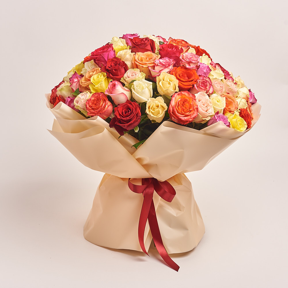 Product image Bouquet of 101 Mixed Roses, vendor code: 3181