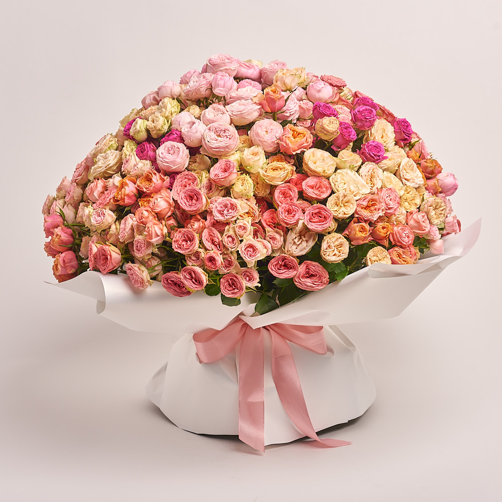 Product image Bouquet of 101 peony Roses spray Мix, vendor code: 3197