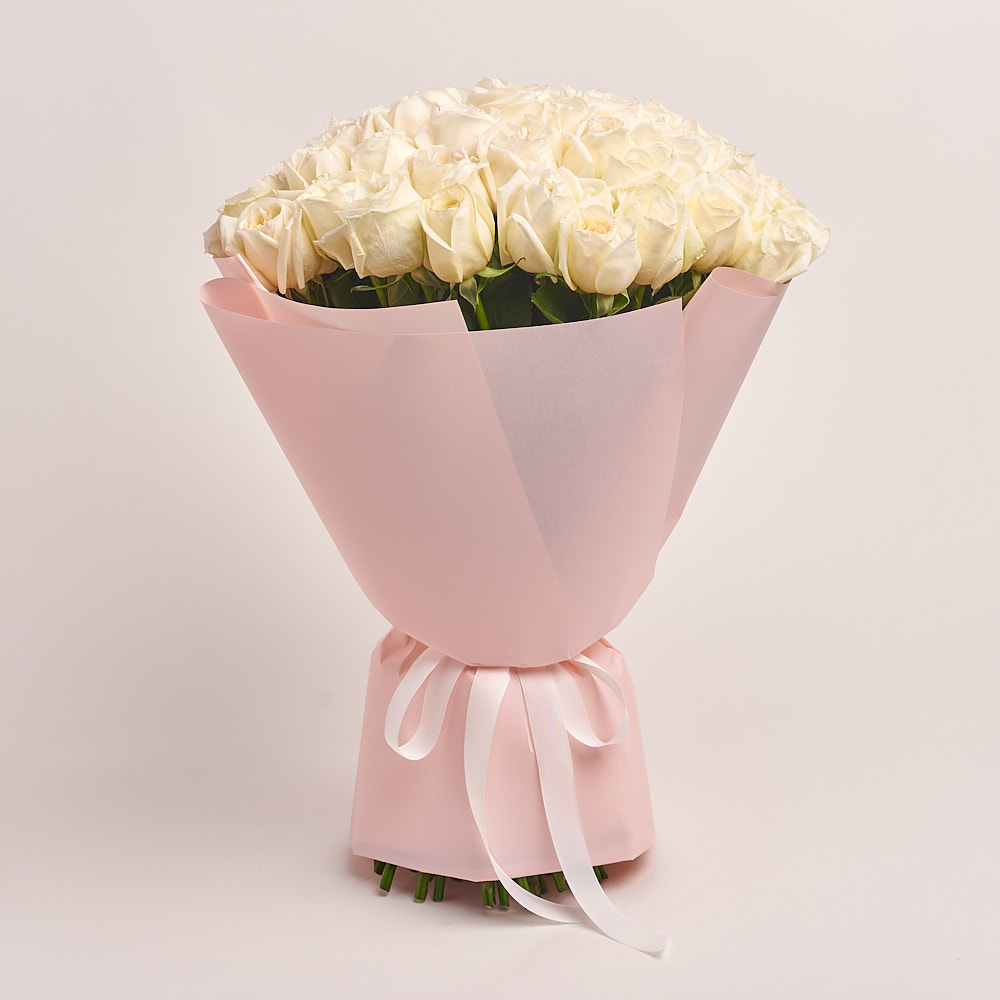 Product image Bouquet of 51 Roses White O'Hara, vendor code: 3198