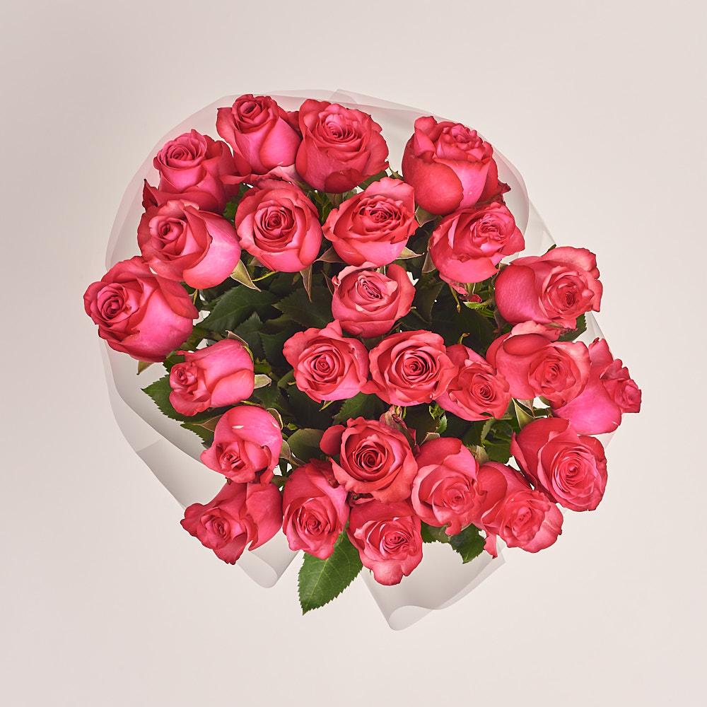 Product image Bouquet of 25 Ruspberry Roses, vendor code: 3203