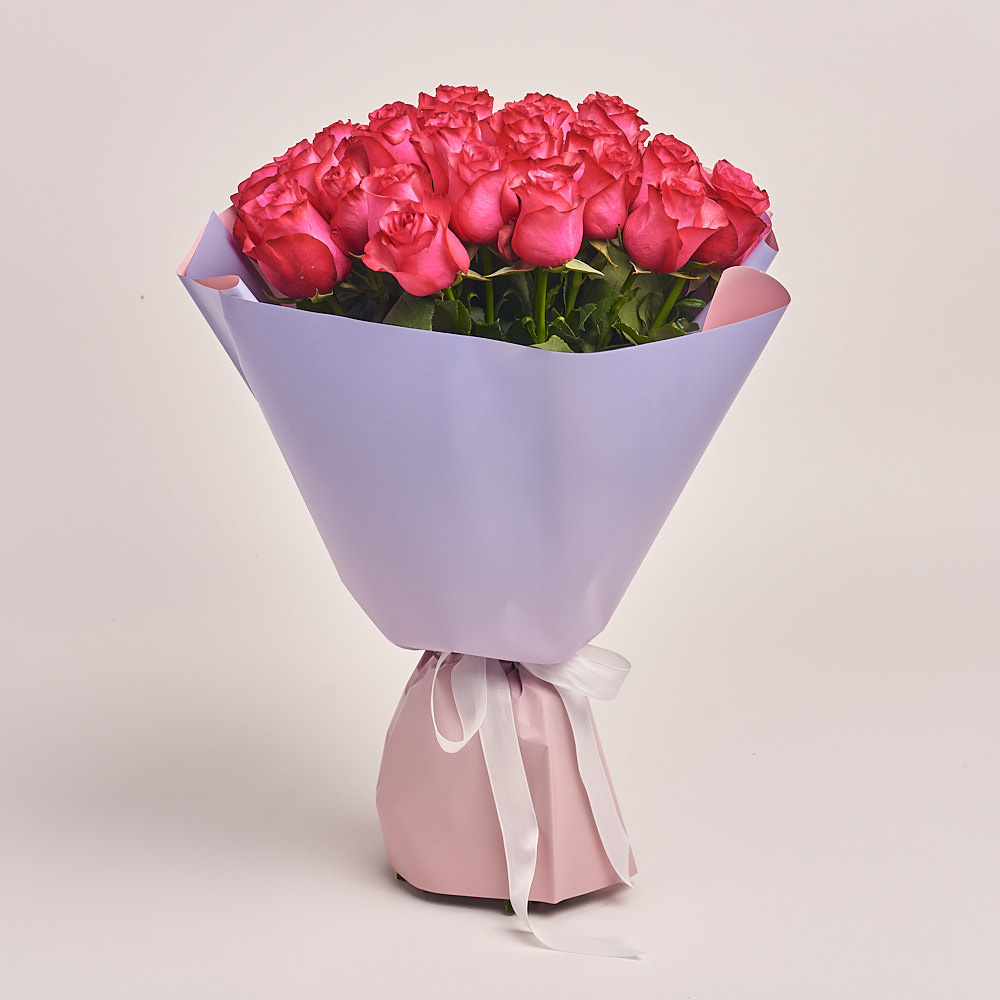 Product image Bouquet of 25 Ruspberry Roses, vendor code: 3203
