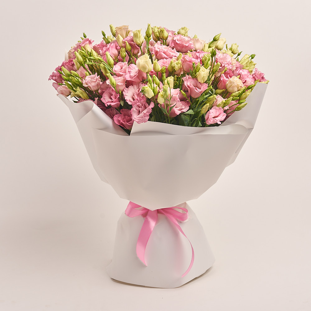 Product image Bouquet of 51 Light Pink Eustomas, vendor code: 3261