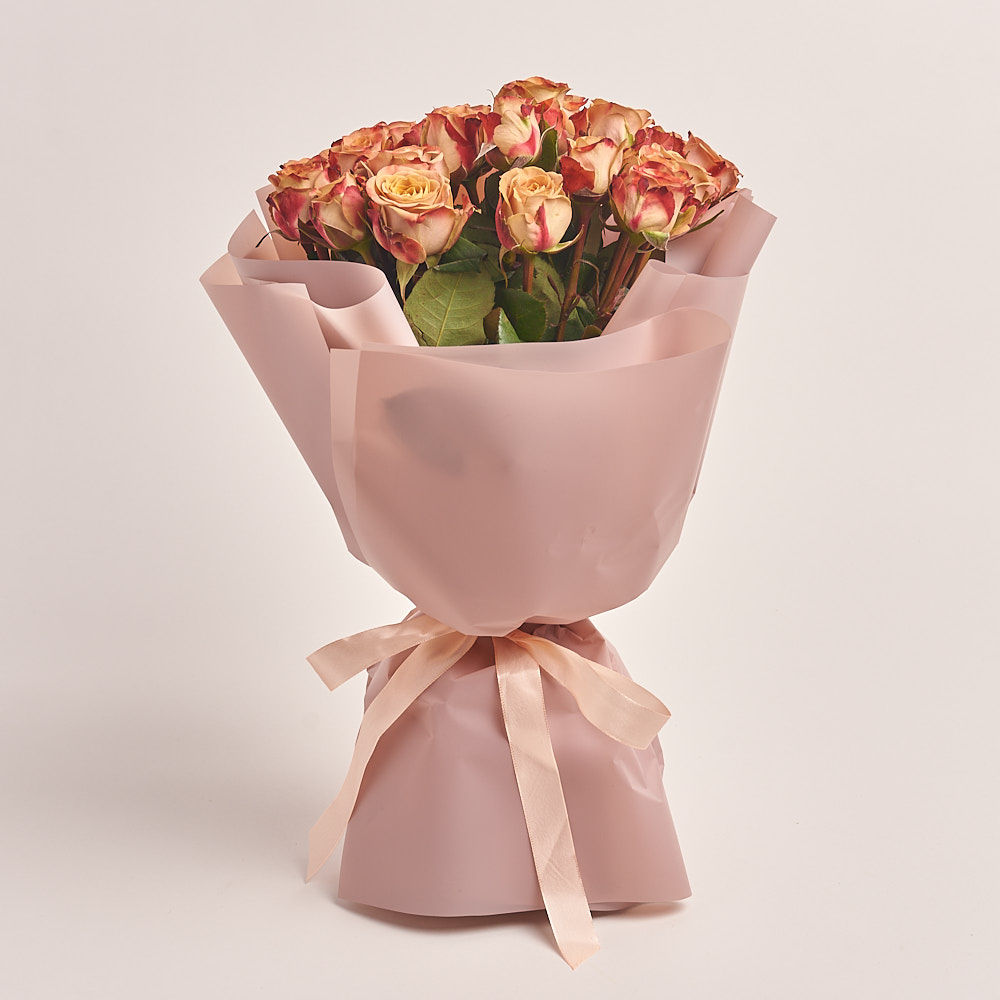 Product image Bouquet of 25 Roses Сappuccino, vendor code: 3322