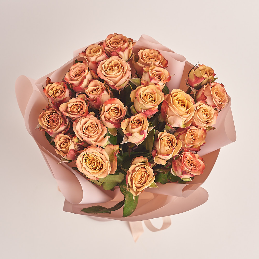 Product image Bouquet of 25 Roses Сappuccino, vendor code: 3322